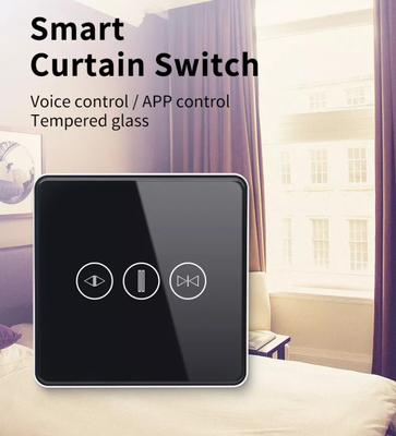 スマートカーテンスイッチ Wi-Fi/ジグビー音声制御 Googleアシスタント スマートEU標準タッチスクリーンスイッチ APP ガレージドアスイッチ