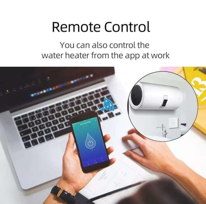 グロマーケット スマートホーム リモート 声制御 タッチパネル ウォーターヒーター スイッチ ツヤ 無線WiFi ボイラー スイッチ