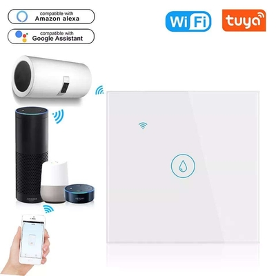 グロマーケット スマートホーム リモート 声制御 タッチパネル ウォーターヒーター スイッチ ツヤ 無線WiFi ボイラー スイッチ