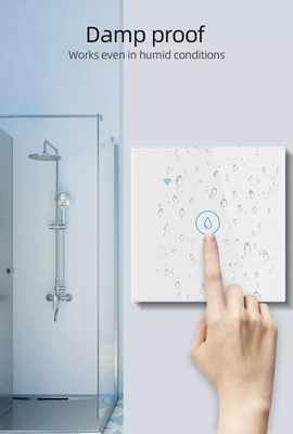 グロマーケット スマートホーム リモート 声制御 タッチパネル ウォーターヒーター スイッチ ツヤ 無線WiFi ボイラー スイッチ
