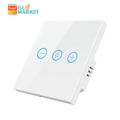グラスタッチパネル Tuya Wifi 電球 無線 リモコン 調整可能なライト ディマー タッチスイッチ スマート 電球用