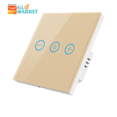 グラスタッチパネル Tuya Wifi 電球 無線 リモコン 調整可能なライト ディマー タッチスイッチ スマート 電球用
