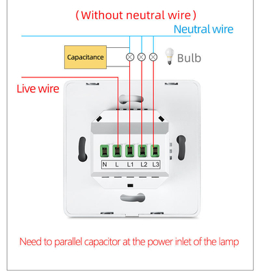 グロマーケット ツヤ WiFi ジグビー スマートライト スイッチ 押す ボタン ウォール スイッチ 1/2/3 ギャング アレクサ Google ホームで作業