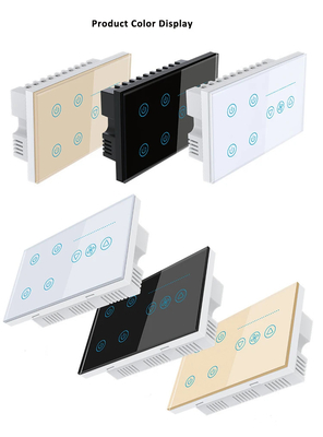 グロマーケット ツヤ スマート ウォール タッチ スイッチ ガラス パネル 電灯と扇風機 スイッチ スマートライフ アレクサ 音声制御