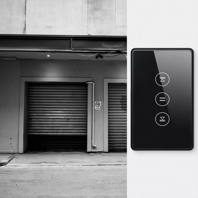 Glomarket私達標準的なTuya Wifiのスマートなカーテン スイッチ接触ボタンの声制御スマートなシャッター スイッチAlexa Googleの家