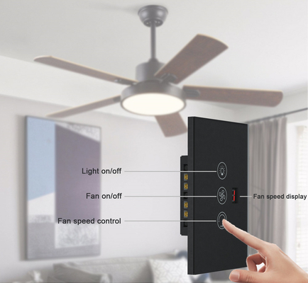 グロマーケット ツヤ Wifi スマートファンスイッチ ツヤ スマートスイッチ 扇風機 スピード ライト オンオフ 音声制御 制御 スイッチ EU / US 標準