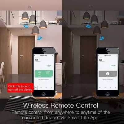 Glomarket Wifi Tuya/Smart Life アプリ リモコン スマート回路保護器 リレー装置 スイッチ ブレーカー エネルギーメーター