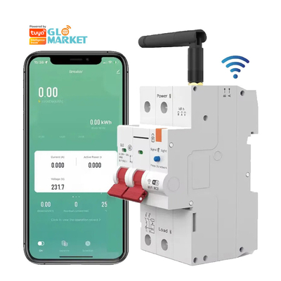 グロマークレット Wifi 断路器 スマートスイッチ ツヤ スマート 1p 2p 3p 4p スマートホームシステム 電路 4P MCB スマート断路器