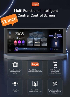 グロマーケート 12インチ 多機能音楽ホスト タッチスクリーン ジグビーゲートウェイ 壁中央制御パネル インテリジェントシーンスイッチ
