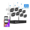 4/8 チャンネル Wifi ワイヤレス CCTV カメラ 1080P HD NVR 組み込み Linux システム