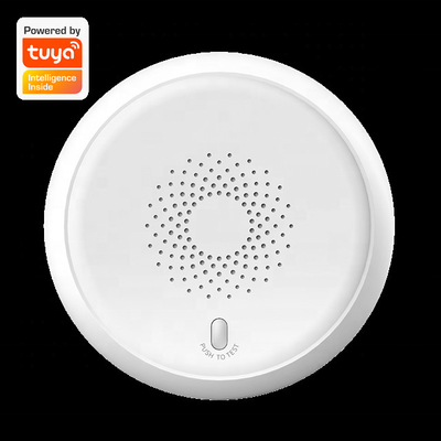 プラスチック カバー スマートな警報はZigbeeの探知器のTuyaのApp制御世帯センサーを煙らす